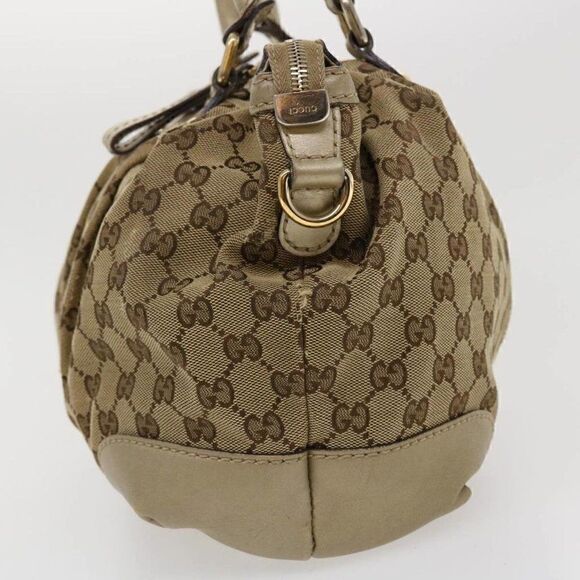 GUCCI GG Canvas Shoulder Bag Beige - Picture 4 of 15